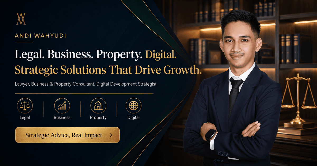 Andi Wahyudi professional personal branding banner